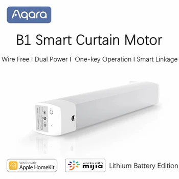 Aqara B1 Remote Control Wireless Timing Smart Electric Motor Curtain Motor WiFi App Voice Control For Xiaomi Mi Home App