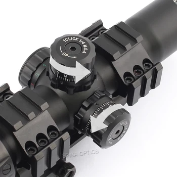 Spina Optika taktički cilj 1.5-4X30 Mil-dot vid lovački ciljnik vodootporan s 20 mm Пикатинни dual rail