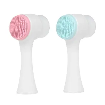 3D Two Side Face Wash sredstvo za Čišćenje Brush prijenosni silikon soft soft vlaknastih čistač lica za pranje zube ljepota kože maser četka