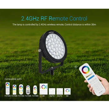 Miboxer FUTC05 25W RGB+CCT Smart LED Garden Lamp Lawn landscape, Light AC100~240V IP66 Waterproof APP/remote/Alexa Voice control