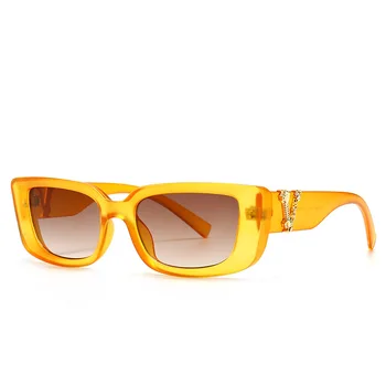 Klasični Pravokutni Sunčane Naočale Žene 2021 Trendove Poznatih Putovanja Sunčane Naočale Dizajner Vintage Retro Mačje Oči Sunčane Naočale Za Žene I Muškarce