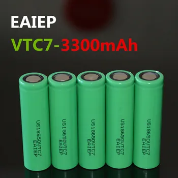 5PCS EAIEP 18650 3300mAh US18650VTC7 18650 baterija je litij-ionska 3.7 v baterija baterija baterija baterija baterija svjetiljku mobilni baterija za napajanje