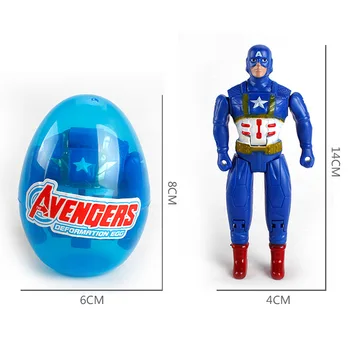 Marvel Iron Man Toy The Avengers Thor Hulk, Captain America deformacija jaje lutke akcija anime lik model dječak igračku dar za djecu
