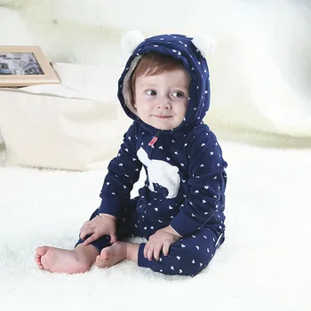 Dijete je dijete klizači 2020 jesen zima s kapuljačom toplo runo noge novorođenog dječaka djevojčica odjeća kombinezon pidžama 0-24 mjeseca