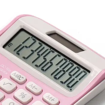 Kalkulator cijev mini mali kalkulator djevojka slatka ružičasta student Comtable prijenosni student Bijela kalkulator uredski pribor Sunčano