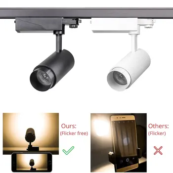 2.4 G RF Wireless Control LED Track Light 20W Color Changeable Adjustable Ceiling Rail Izdvajamo Zoomable Track Lighting Fixture