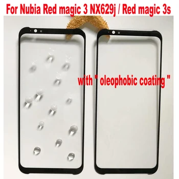 Najbolju kvalitetu prednji panel vanjska stakla za ZTE nubia Red magic 3 NX629j zaslon osjetljiv na dodir, gornji objektiv za Red magic 3s NX629js nema LCD zaslona