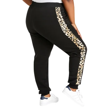 5XL plus size sweatpants žene trkači леопардовый print hlače elastični remen hlače ulične casual visokim Strukom široke hlače
