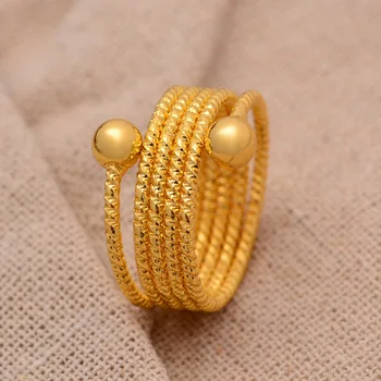 24K zlatni boja perle, prstenje za žene afričke pozivnice za vjenčanje pokloni stranka životinja prsten Arabija Bliski Istok najbolji pokloni