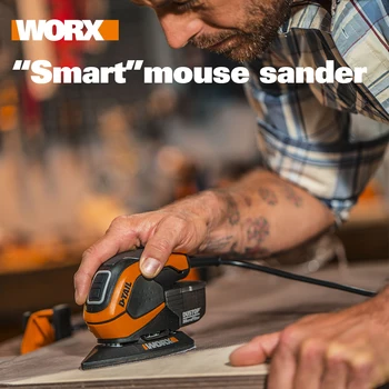 Worx 65W Detail Sander WX648 Mouse Sander multifunkcionalni mini-пальмовый brusilica za poliranje posuđa ručno DIY električni alati, drvena brusilica