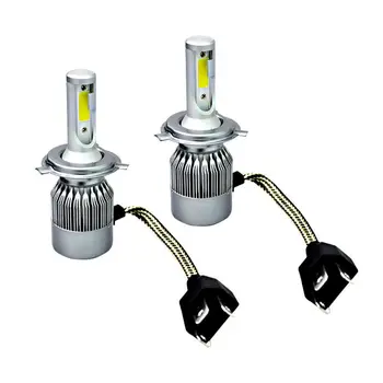 2 komada automobilskih svjetala kit COB H4 LED 200W 40000LM 6000K kvalitetne Hi/Lo Ray auto svjetla svjetiljke pribor