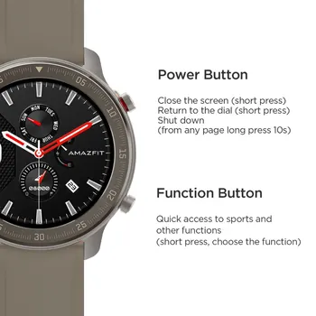Amazfit GTR Titanium 47mm Smartwatch (Huami Bluetooth GPS keramička oštrica sport Android IOS smart watch) [globalna verzija]