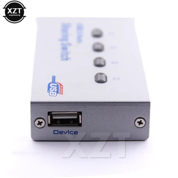 4 USB 2.0 porta automatski prekidač za razmjenu 4 u 1 out USB switcher adapter kutija selektor USB hub za PC skener, pisač hot-prodaja