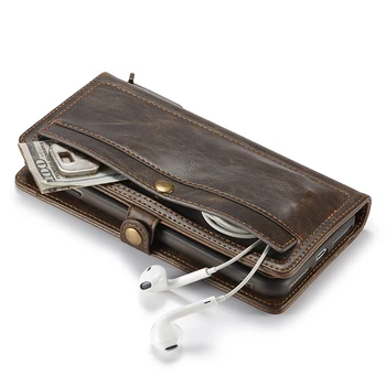 Caseme luksuzna kožna torbica za iPhone 7 7 Plus 6 6S višenamjenski Magnet novčanik stražnji poklopac auto-torbica za telefon iPhone 6 6S Plus
