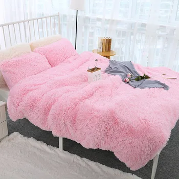 1-3pcs duge kose PV pliš posteljinu pink deka ili jastučnicu čvrsto sivu Флисовое deka toplo europski posteljina tekstila za domaćinstvo