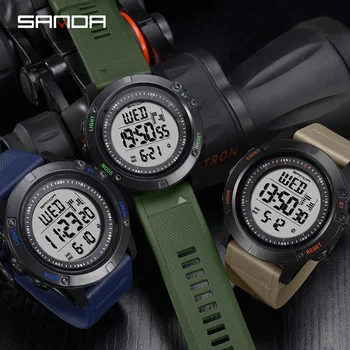 BASID Men Military Watch LED Outdoor Sport Watches vodootporni digitalni satovi, Ručni satovi božićne darove za osobe svijetle svjetla