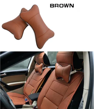 2 kom. auto jastuk za vrat perforacije dizajn umjetna koža za Fiat Panda Bravo Punto Linea Croma 500 595
