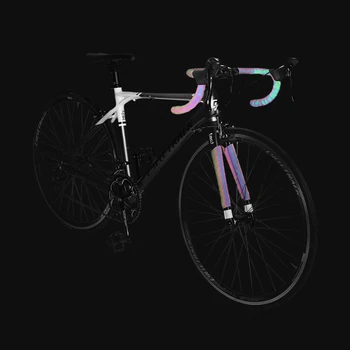 Cestovni bicikl srebrni volan reflektirajuće trake slijepi Biciklizam bar Traka MTB umjetna koža šareni bicikl vilica držanje Vrpce