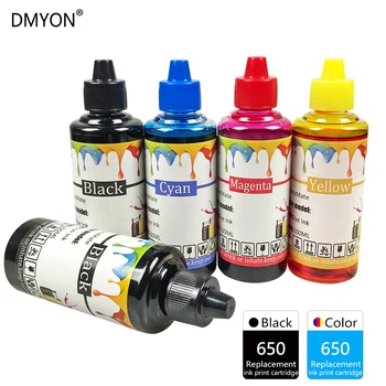 DMYON 1015 1515 ink Refill zamjena boce tinte za Hp 650 XL za Deskjet 1015 1515 2515 2545 2645 3515 3545 4515 4645 pisač