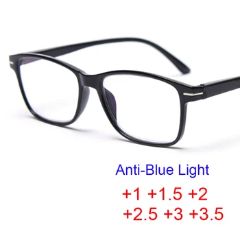 +1 +1.5 +2 +2.5 +3 +3.5 Plavo Svjetlo Dalekovidnost Naočale Transparentno Muškarci Povećalo Fokus Za Čitanje Plus Optički Naočale Hombre Oculos