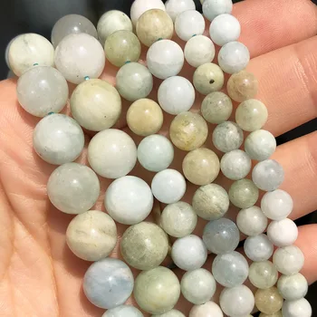 Prirodni бериллы zelena амазонит dragulj perle za izradu nakita cijele slobodan распорный lopta DIY narukvica pribor 15