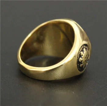 Drop Ship Size 7-14 Cool The One Ring All Seeing Eyes 316L Stainless Steel Man Fashion Golden God Eye Ring