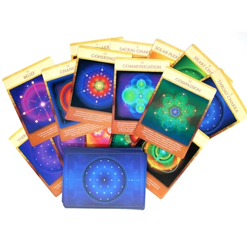 44 karte Sacred Geometry Activations Oracle Discover the Language of Your Soul Paluba Set for Beginners Journal Platno Game Divine