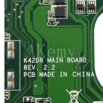 Akemy za Asus K42DY A42D X42D K42DR K42D K42DE Loptop matična ploča Mianboard grafičke kartice 4*memorija je testirana posao