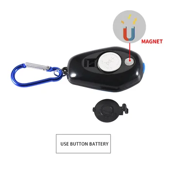 GIJOE led keychain light cob mini svjetiljka vodootporan se sa stegom za 4 načina prijenosni spot svjetlo plastični omotač ugrađena baterija
