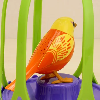 Električna ptica govori papagaj Digi Birds inteligentni kućni ljubimci zvuk zvižduka indukcijski koncert ptica s kavezu dječje igračke za djecu