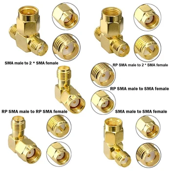 SMA RF Adapter Kit SMA 15 Straight Type Nickel & Gold Plated SMA Male/Female