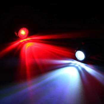Biciklizam sigurnost, upozoravajuća žaruljica Error MTB cestovni bicikl stražnji glavu svjetlo ciklus rasvjete fikcija USB punjenje crvena, bijela boja