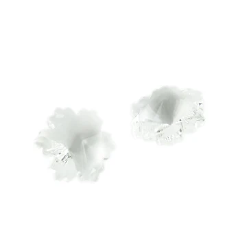 30 mm 10 kom. Crystal Pahuljica perle kristalno staklo slobodnih zrna izrada nakita DIY pribor AB dva otvora za ukras