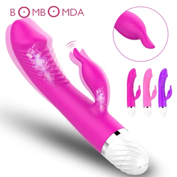 Dvostruki motor Rabbit vibrator za žene dildo Vagina G spot stimulator klitorisa ženski masturbator adult sex igračke erotska sex shop