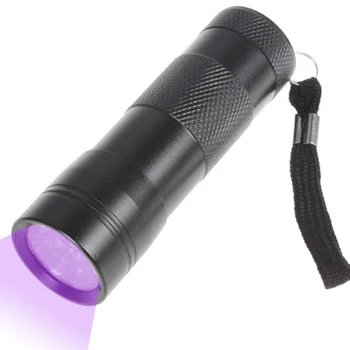 100 kom./lot 12 LED UV svjetiljku 395nm ultraljubičasto svjetlo UV-Baklja Blacklight UV-lampa