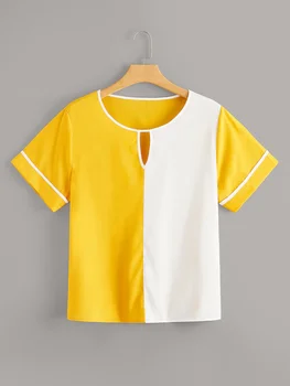 Plus veličine tanka majica XXXXL šifon kolaž kratkih rukava t-shirt majice majica Ženska odjeća 2021 ljeto novi casual majica