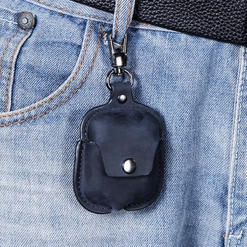 Torbica od нубуковой kože za AirPods 2 1 pribor za slušalice Anti-lost Key Chain zaštitna torbica za slušalice Apple Air Pods Case