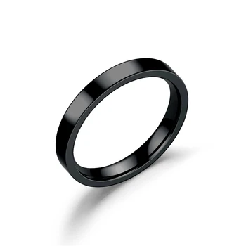 2 mm титановое prsten od nehrđajućeg čelika anti-alergijski gladak jednostavan crna/zlatna/srebrna boja vjenčanje para prsten za muškarce žene poklon
