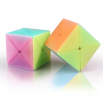 Qiyi X Kocka 2x2 X Cube Jelly color 2 sloja Skew Cube Stickerless Poslužuju Puzzle Toys For Children Kids Boys Poklon