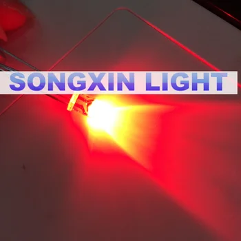 Crvena boja je novi 1000 kom 3 mm okrugli led bright light diode kit komponente 620-625NM 2.0-2.4 V F3 I=20MA LED 3 mm crvene diode
