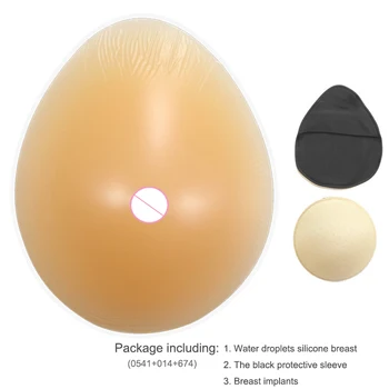 Trokutasti okrugli silikonske proteze dojke postoperativna резекция sa zaštitnom presvlakom нагрудная navlaka lažni oblik kapi grudi D30