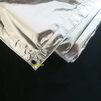 2.4x2. 4m 8'x8' 8x8 Srebrna gumena tkanina светоотражающая leptir i reflektor ploče tkanine za foto-studio Vedio