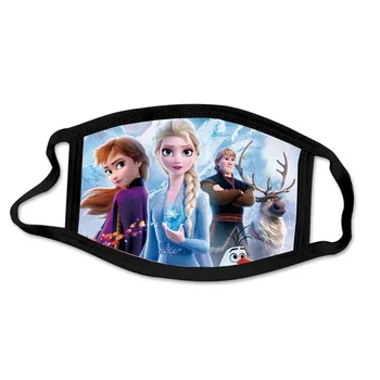 4 kom Disney Frozen Cartoon dječje pamučna maska za 3D print Maska prozračna пылезащитная ветрозащитная prati reusable maska