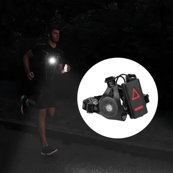 OUTAD Outdoor Sport Running Lights Q5 LED Night Running svjetiljku upozoravajuća svjetla USB punjenje нагрудная lampa bijela svjetlost Baklja alati