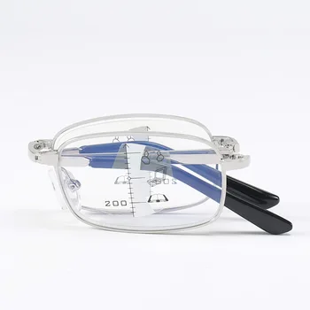 Inteligentni Zoom Progresivni Мультифокальный Sklopivi Naočale Za Čitanje Muškarci Žene Anti-Plavo Svjetlo Presbyopia Dalekovidnost Naočale Gafas Predavač