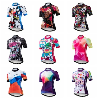 Pro Women Cycling Jersey Summer Quick-Dry Anti-UV Cycling biciklistička odjeća prozračna biciklistička mtb košulja biciklistička odjeća lubanje