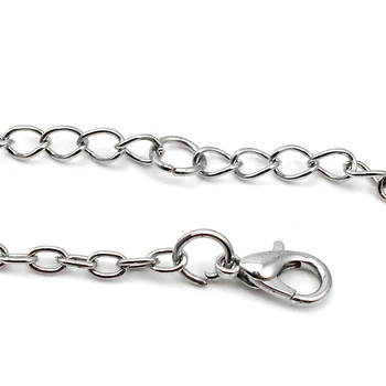 Žene muškarci Чокеры privjesci, ogrlice i srebrnu boju 316L nakit od nehrđajućeg čelika dugo karika lanca novi dolazak