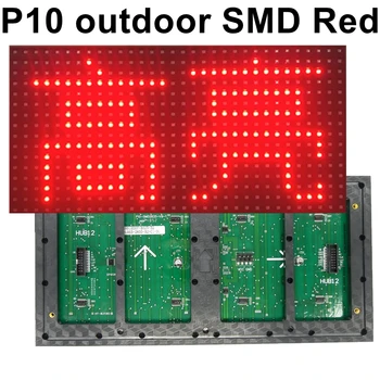 SMD P10 Red Color Outdoor LED billboard display module 320*160mm 32*16 piksela za led kreće znak visoke kvalitete,visoke svjetline