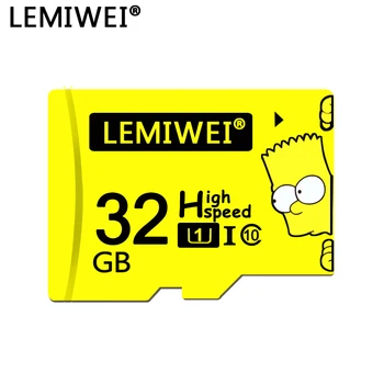 Lemiwei Bart Simpson visoke kvalitete TF Kartica 16GB 64GB Class 10 vodootporan Simpson Memory Card 32GB za telefon