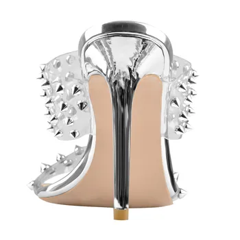 Onlymaker ženske zakovice prozirni PVC dvostruke trake mazga cipele Štikli 10 cm peta skliznuti na sandale za ljeto